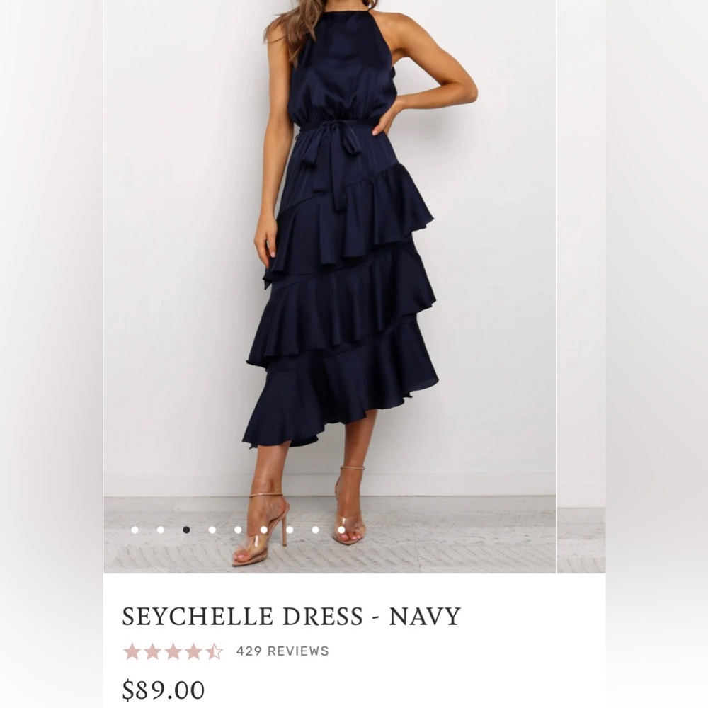 Petal and pup satin dress: worn only once for graduation.